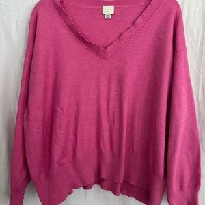 a new day Juniors Vivid Pink V-Neck Sweater